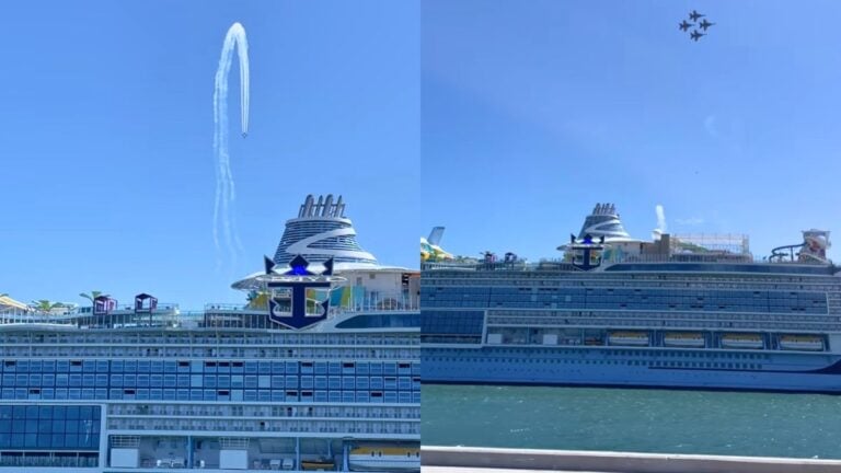 Why Were Fighter Jets Flying Over Port Canaveral’s Cruise Ships Over the Weekend?