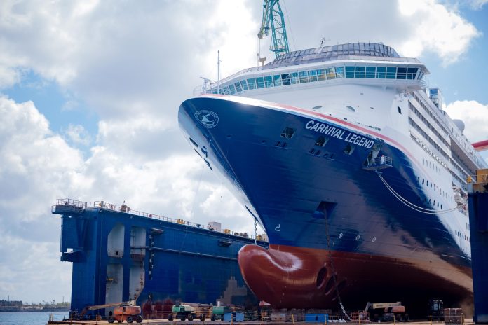 Carnival Legend Returns From Dry Dock With Bold New “From Sea to Shining Sea” Bow Design