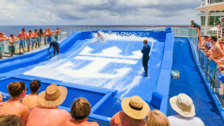 Cruise Guest Learns the Hard Way That the Surf Simulator Shows No Mercy