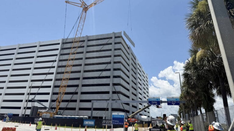 Port Canaveral Tops Off Massive 13-Story Cruise Parking Garage
