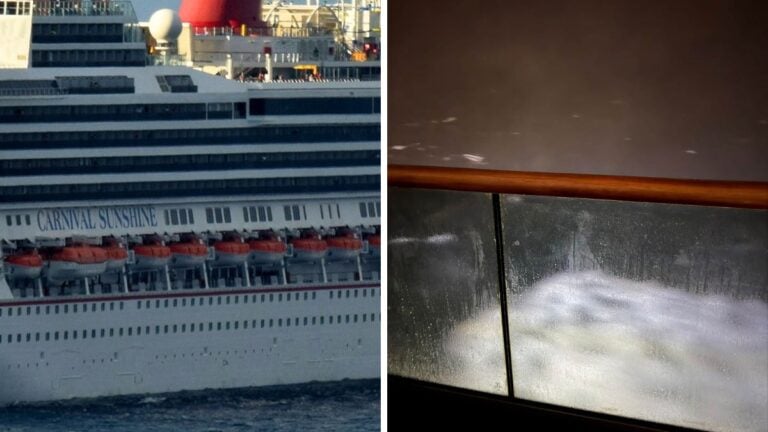 Carnival Sunshine Diverts Out to Sea to Avoid Giant Nor’easter Storm
