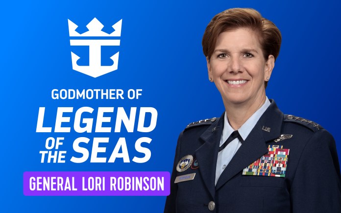 Royal Caribbean Names Retired Gen. Lori Robinson Godmother of Legend of the Seas