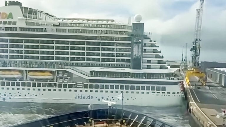 AIDAperla Breaks Free and Hits Quay, Cruise Cut Short