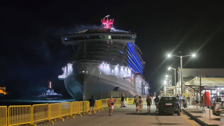 Virgin Voyages Ship Breaks Free in Rhodes and Hits Three Boats